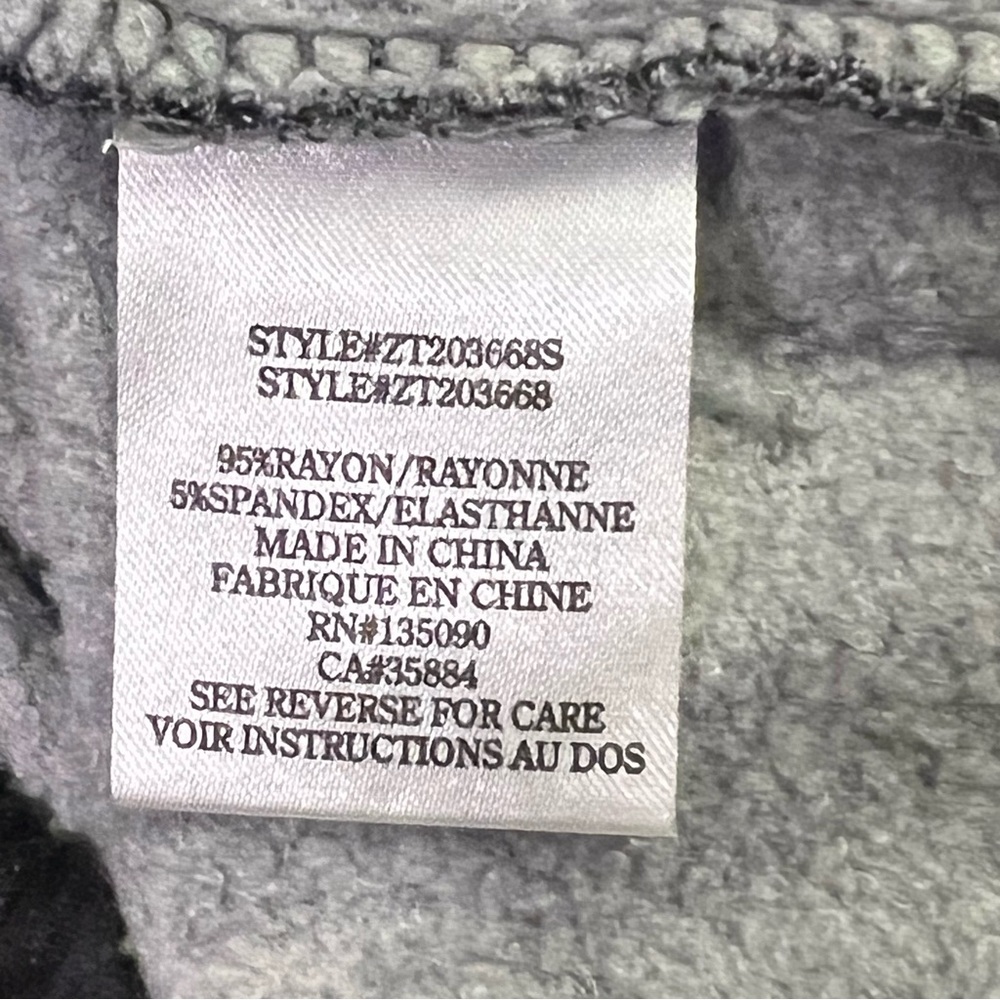 Z Supply Camo Relaxed Pullover sweatshirt in dark grey Size Small - Picture 6 of 8